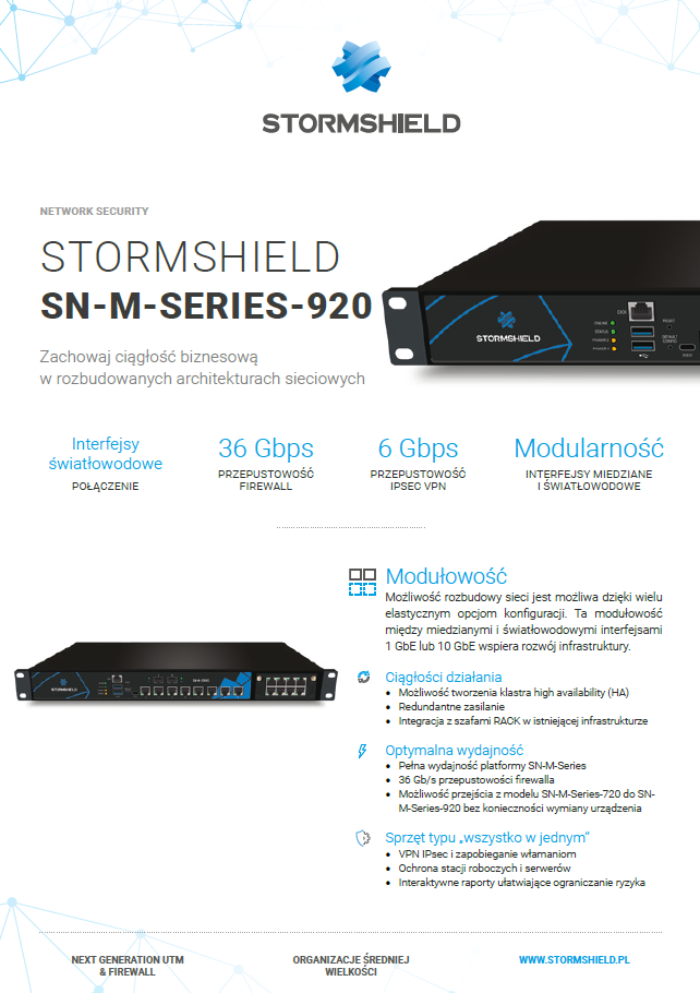 STORMSHIELD SN920